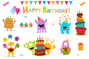 Birthday Monsters Set Vol.2