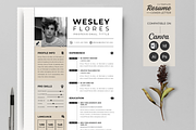Resume / CV Canva Template & Word, a Resume Template by Template Zone (Thumbnail 1 of 7)