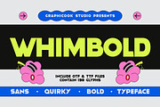 Whimbold, a Sans Serif Font by graphicook (Thumbnail 1 of 10)