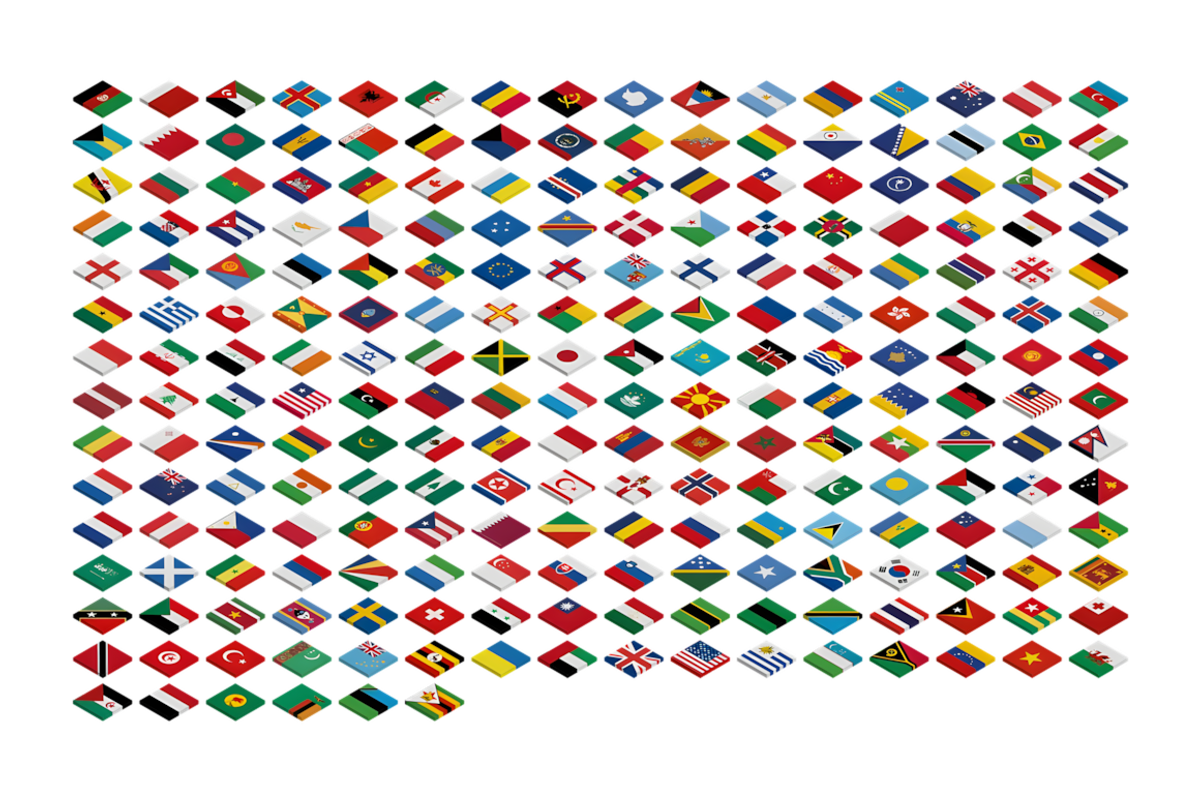 Isometric Country Flags (230 Flags), a Solid Icon by alpercakici (Photo 3 of 4)