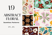 Abstract Floral Patterns, a Pattern Graphic by Trisuphat (Thumbnail 1 of 8)
