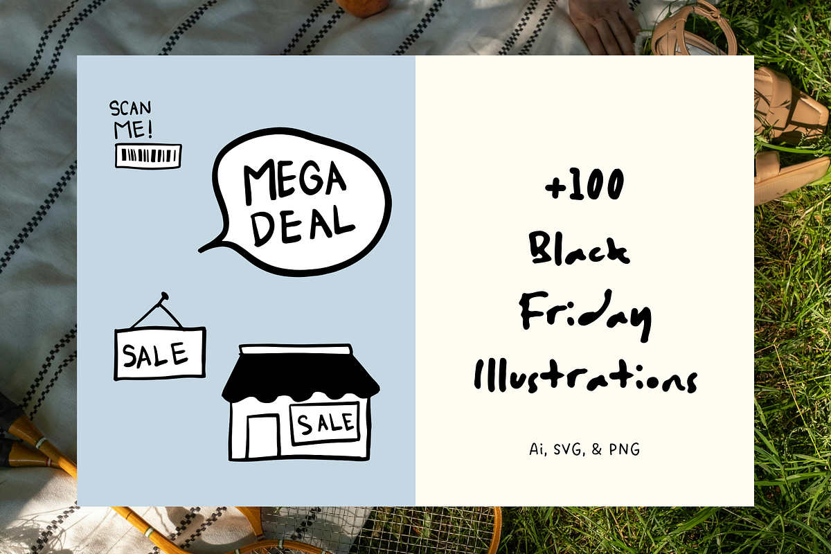 100+ Black Friday Illustrations, a Seasonal Illustration by The Journey Atelier (Photo 1 of 5)
