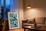 Living Room Poster Frame Mockup ISO, a Mockup by DesignRocket (Thumbnail 5 of 8)