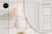 Bathroom Wallpaper Furniture Mockup, a Household Mockup by Mocart (Thumbnail 5 of 7)