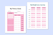 Weight Loss Workout Workbook., a Stationery Template by Shumaya (Thumbnail 5 of 5)
