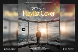 Rooftop Playlist Cover Art, a Flyer Template by SethDesign Studio