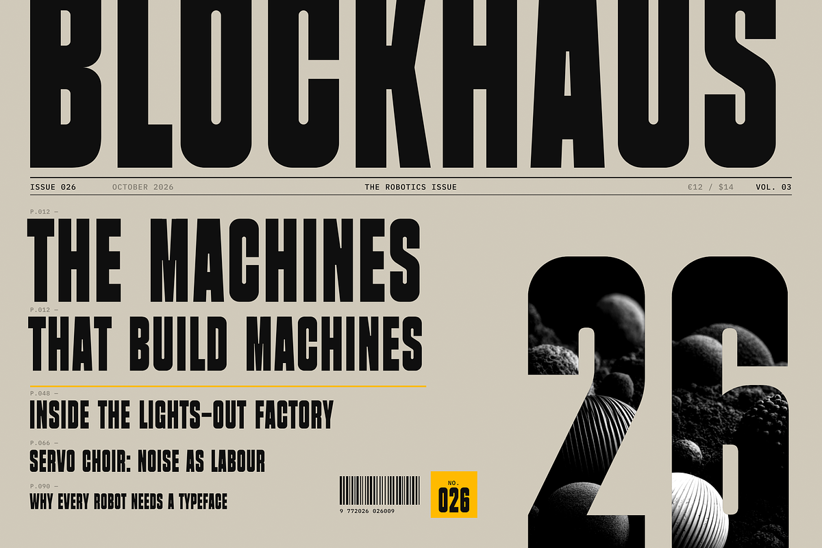 Blockhaus - Condensed Display, a Sans Serif Font by HipFonts (Photo 7 of 11)