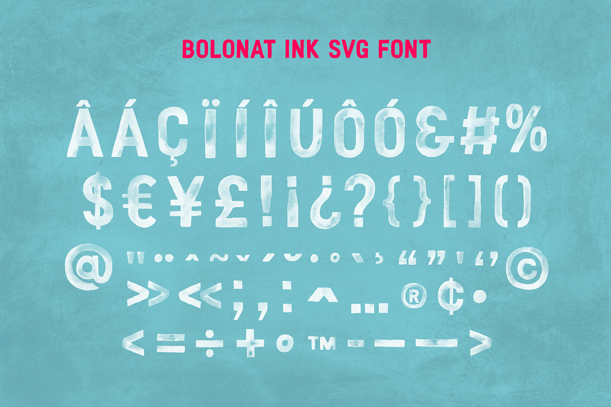 Bolonat Ink SVG OTF Version preview 4