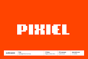 Pixiel - Modern Pixel Typeface, a Sans Serif Font by alpercakici (Thumbnail 1 of 13)