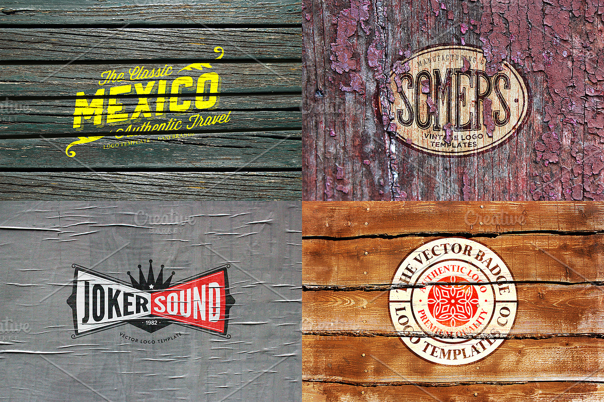 Retro Logo Mockups, a Product Mockup by Easybrandz (Photo 4 of 5)