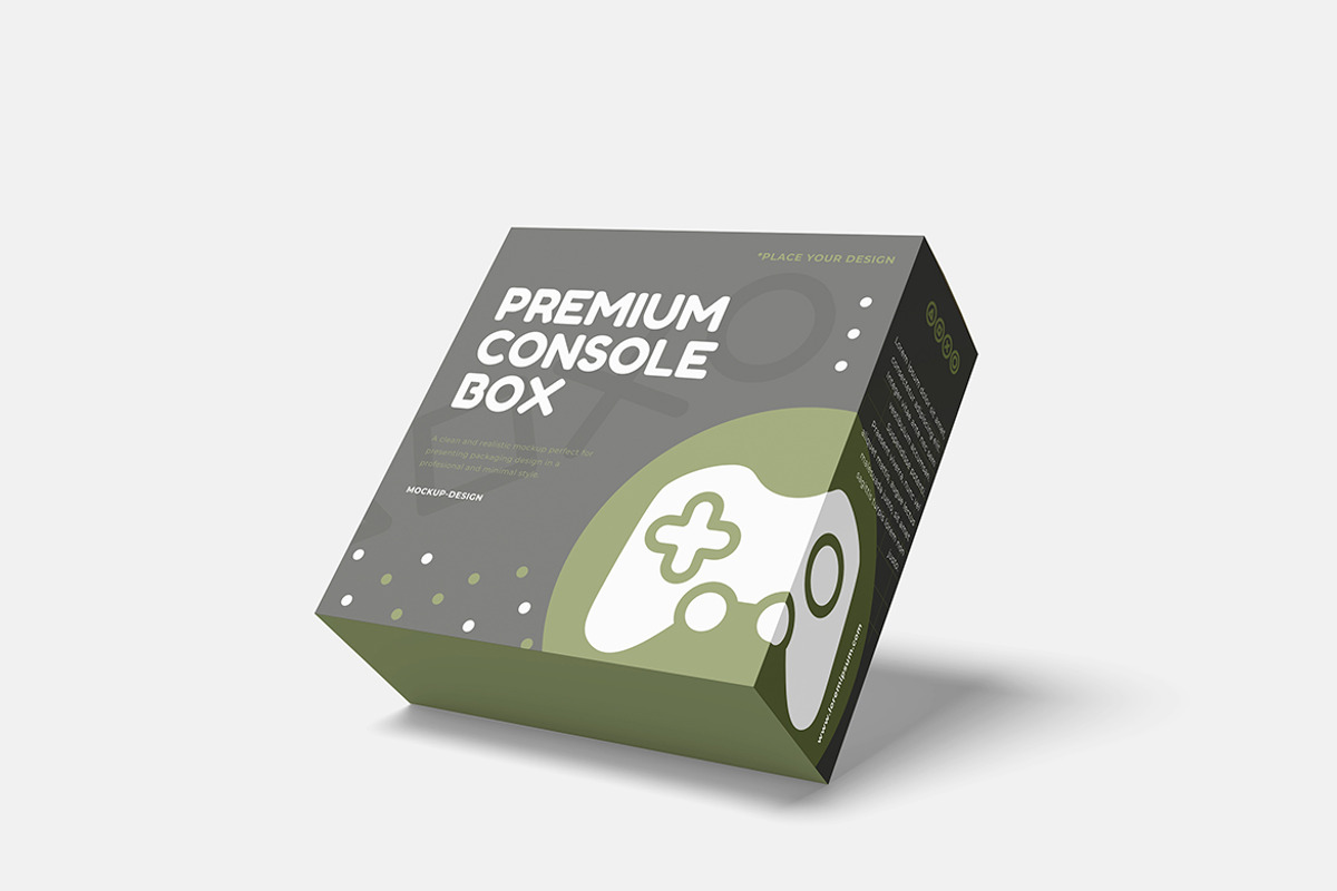 Console Box Mockup, a Product Mockup by bimockup (Photo 3 of 6)