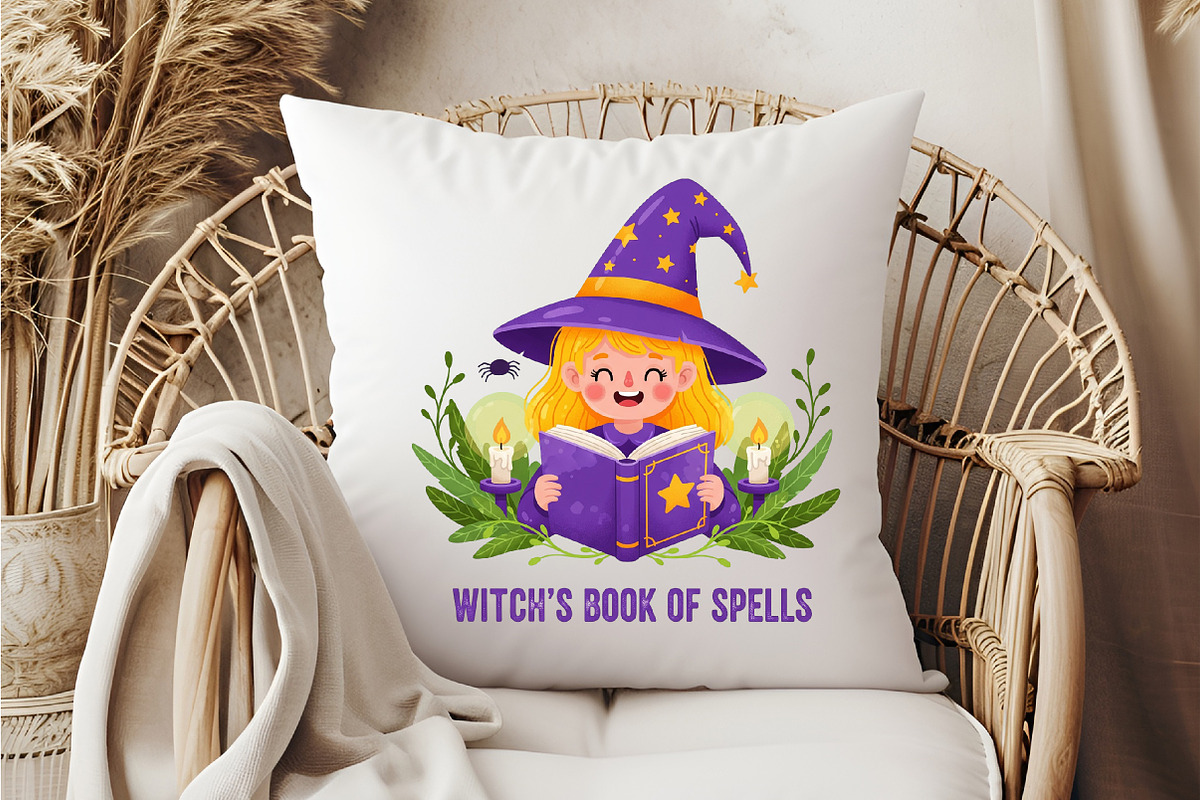 Book Witchs Book of Spells Halloween, an Illustration by DreamCafeArt (Photo 6 of 7)