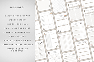 Printable Cleaning Planner & Tracker