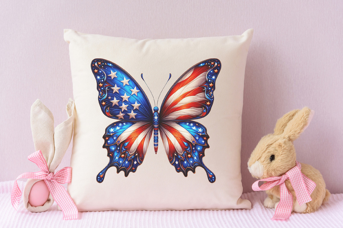 Memorial Day Butterfly Sublimation, an Illustration by RobertsArt (Photo 4 of 7)