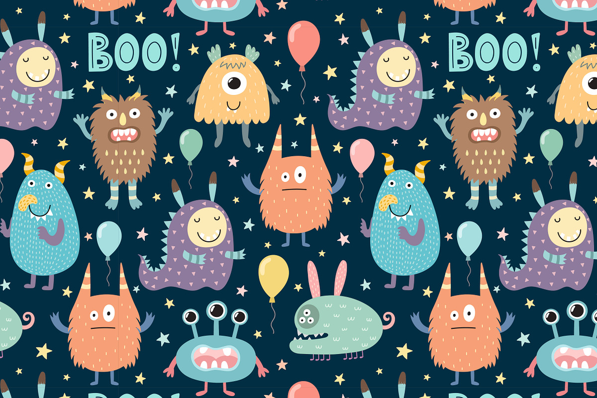 Boo! - Uppercase Font, illustrations preview 5