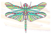 Ethnic Collection: Dragonfly, an Animal Illustration by ArtoJoy (Thumbnail 3 of 5)