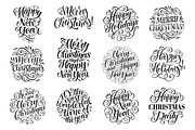 Christmas Lettering | Holidays Cards, an Illustration by bariskina (Thumbnail 3 of 6)