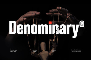 Denominary - Condensed Headline Type