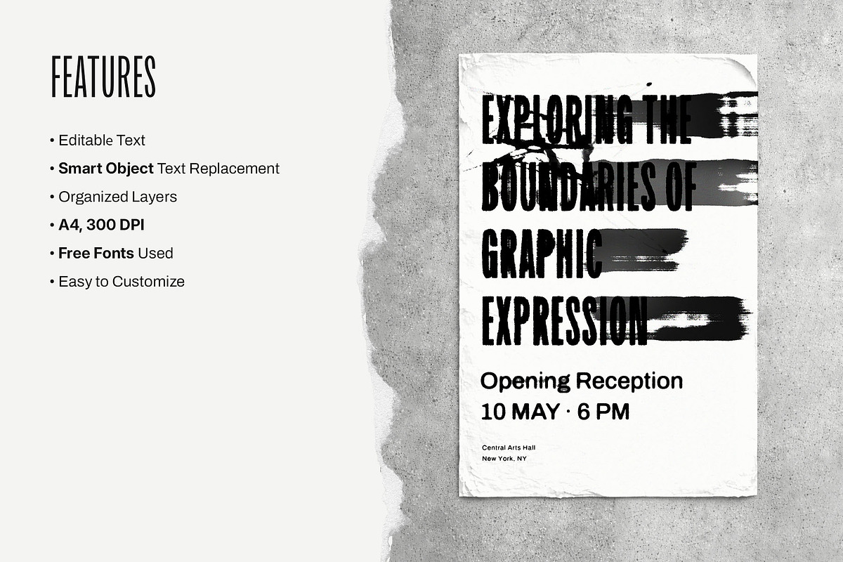 Ink Poster Templates, a Poster Template by Inartflow (Photo 4 of 14)