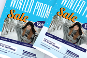 Blue Winter Sale Flyer, a Flyer Template by SquidPixey (Thumbnail 2 of 6)
