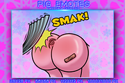 PIG EMOTES, an Animal Illustration by YUNGMOTS (Thumbnail 3 of 5)