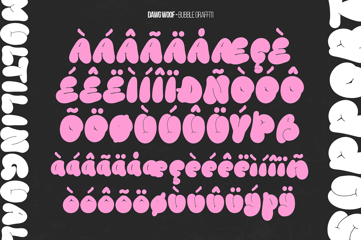 Woof Dawg | Bubble Graffiti, a Handwritten Font by Denustudios (Photo 14 of 15)