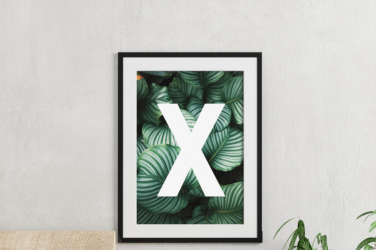 Single Wall Frame Mockup, a Print Template by Graphictwister