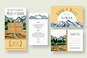 Mountain Wedding Invitation Suite, an Invitation Template by Knotted Design (Thumbnail 2 of 3)