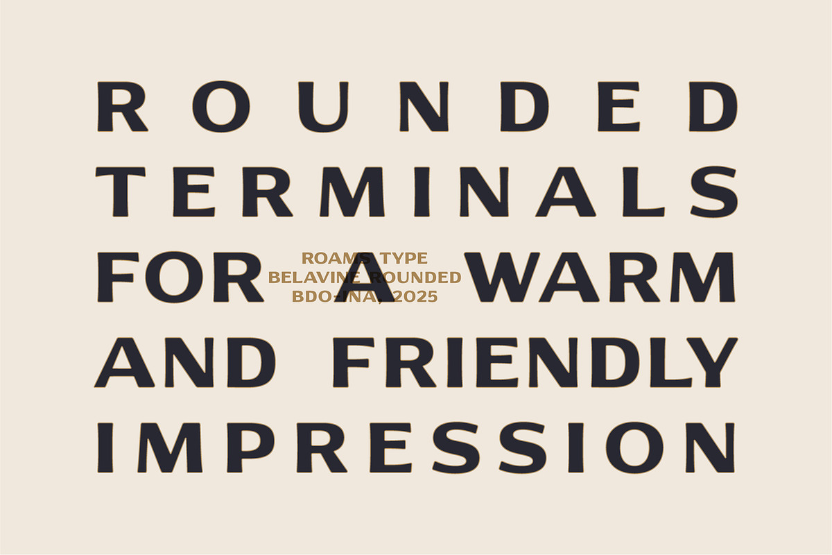 Belavine Rounded – Elegant Soft-Edge, a Sans Serif Font by Roams Type (Photo 3 of 8)