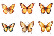 Watercolor Fall Butterfly Clipart, an Illustration by DreamPrint404 (Thumbnail 5 of 5)