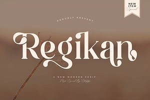 Regikan A New Modern Serif Font