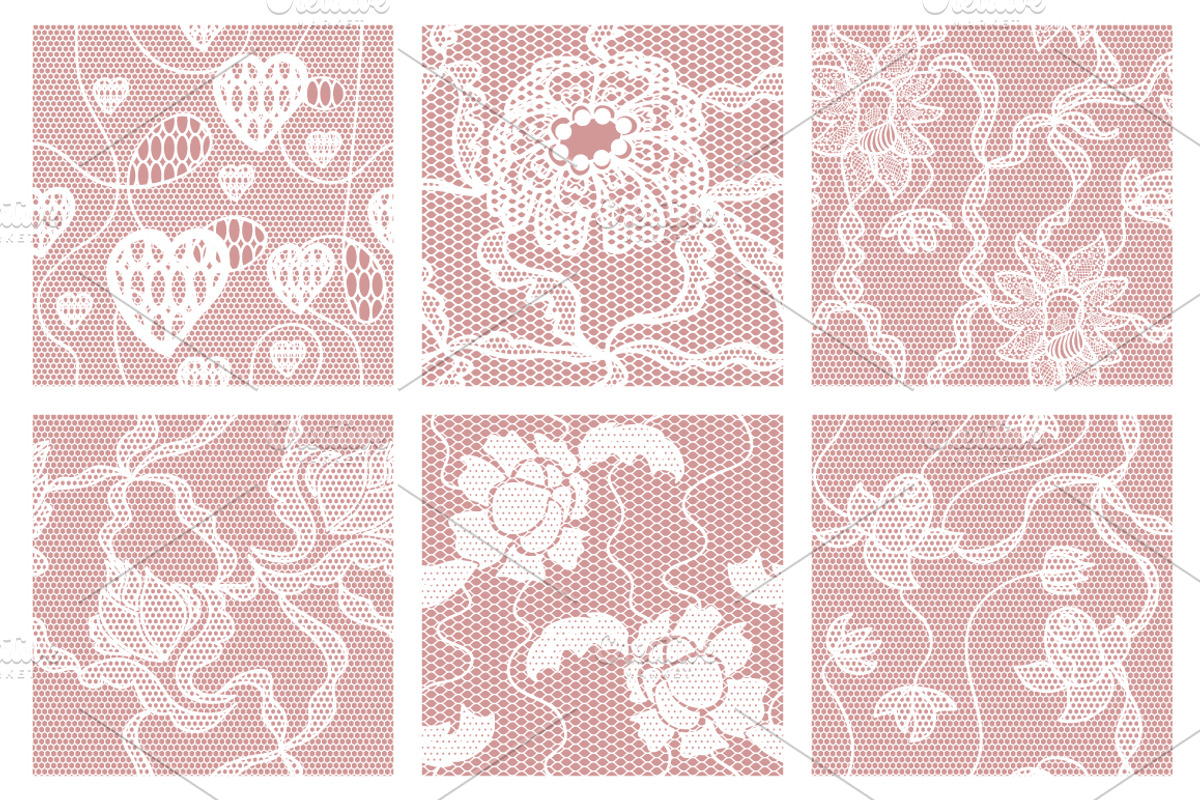 16 Lacy vector seamless patterns, a Pattern Graphic by tamara.comotomka (Photo 2 of 6)