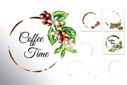 Coffee Time. Watercolor hand drawn, a Food Illustration by Daria Ustiugova (Thumbnail 4 of 18)