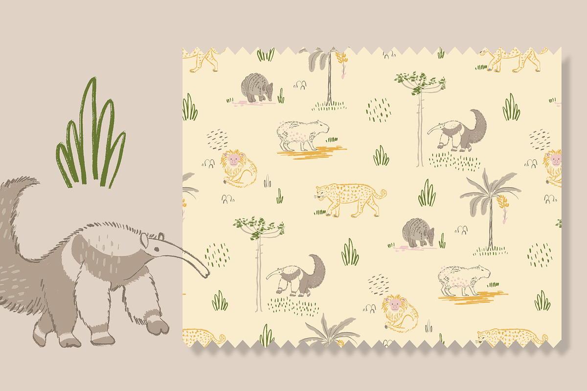 Jungle Animals Seamless Pattern, a Pattern Graphic by Lady Bruniere Design (Photo 6 of 8)