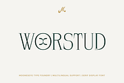 Wordstud - Luxury Serif Display Font, a Serif Font by MooneseyeType (Thumbnail 1 of 8)