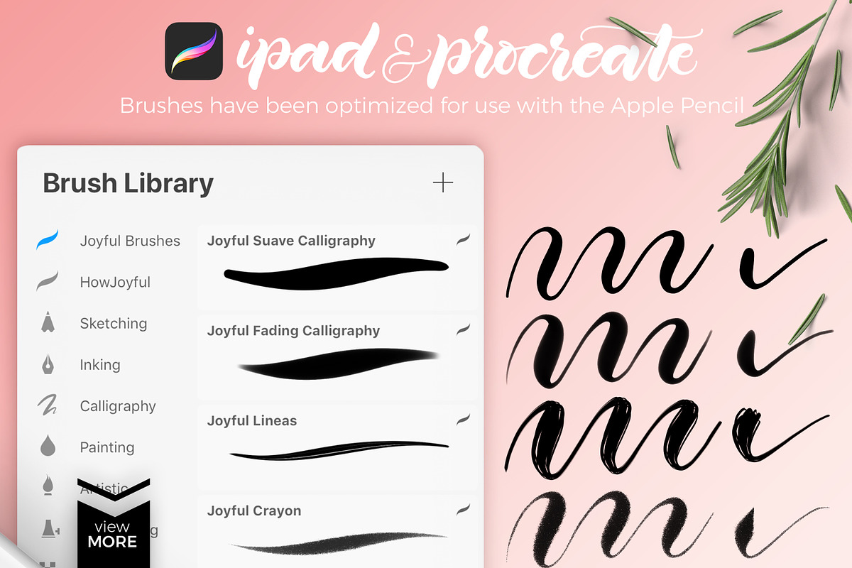 Joyful Procreate Brush Calligraphy, a Brush Add-On by HowJoyful  (Photo 44 of 44)