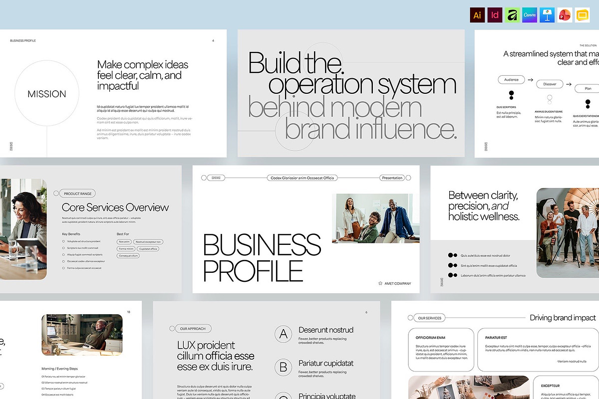 Minimalist Presentation Template, a Presentation Template by BrandPacks (Photo 1 of 7)