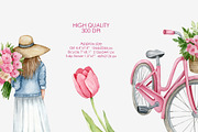 Watercolor spring clipart, an Illustration by AquarelleSpace (Thumbnail 4 of 4)
