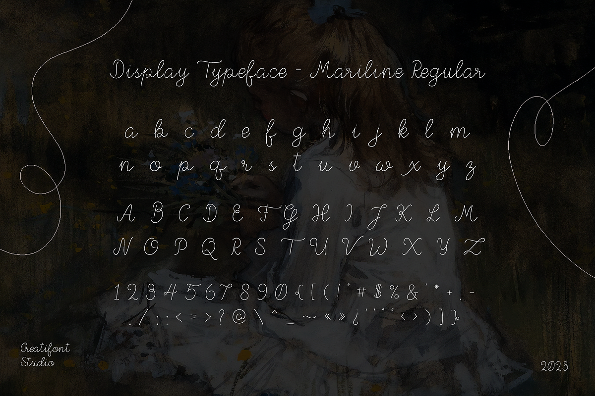 CF Mariline - Monoline Script, a Script Font by Indotype Foundry (Photo 3 of 10)