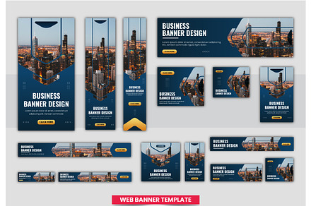 Web Banner Ad Templates Templates Themes ~ Creative Market