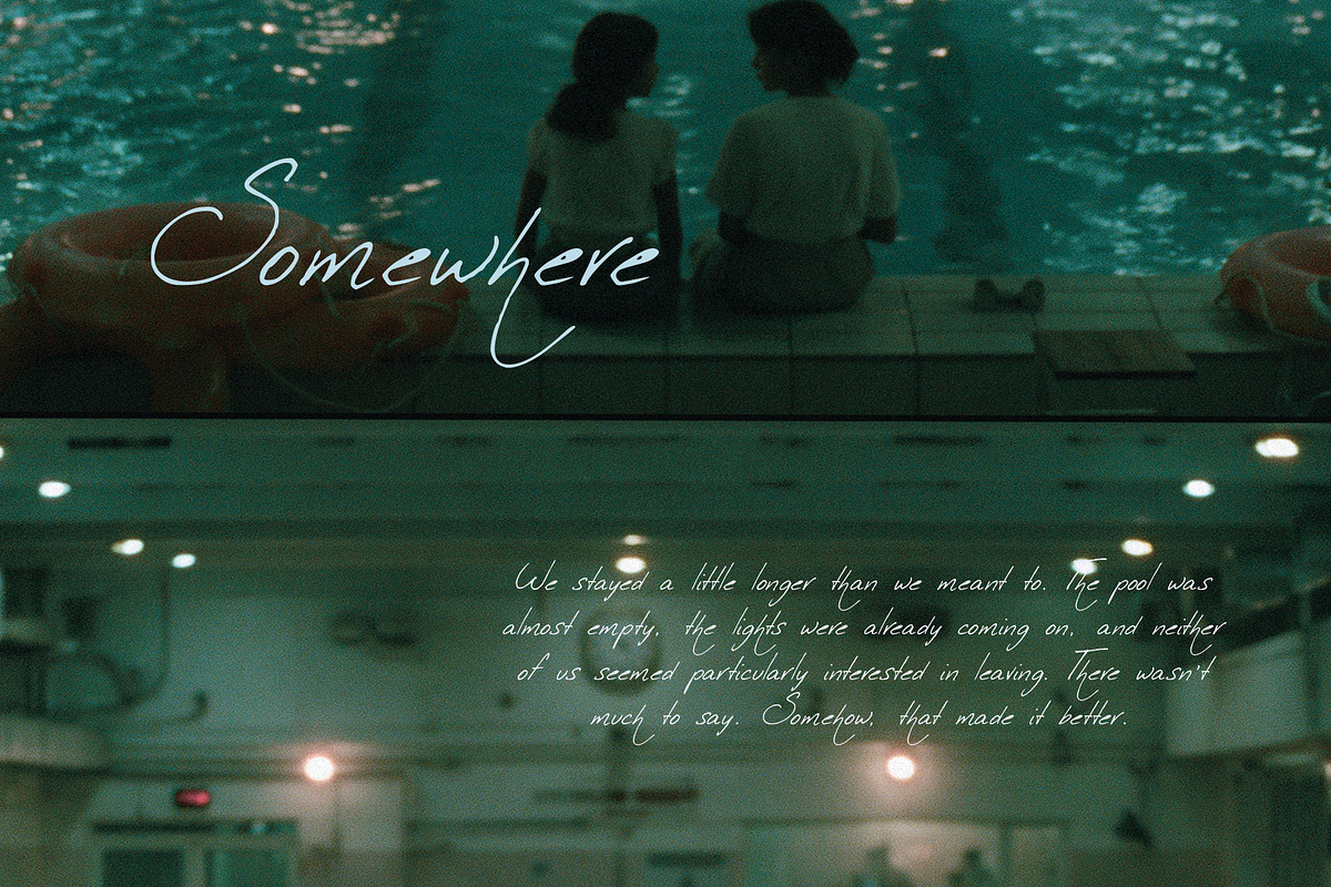 Midnight Baby - Handwritten Script, a Script Font by Mneme (Photo 3 of 7)