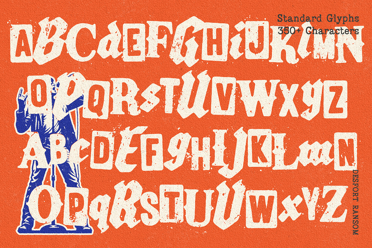 Desfort Ransom - Display Font, a Blackletter Font by Edignwn Type (Photo 9 of 10)