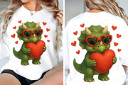 Valentine's Day T-Rex Png, Dino Love, a Graphic by Libby Wishes (Thumbnail 6 of 8)