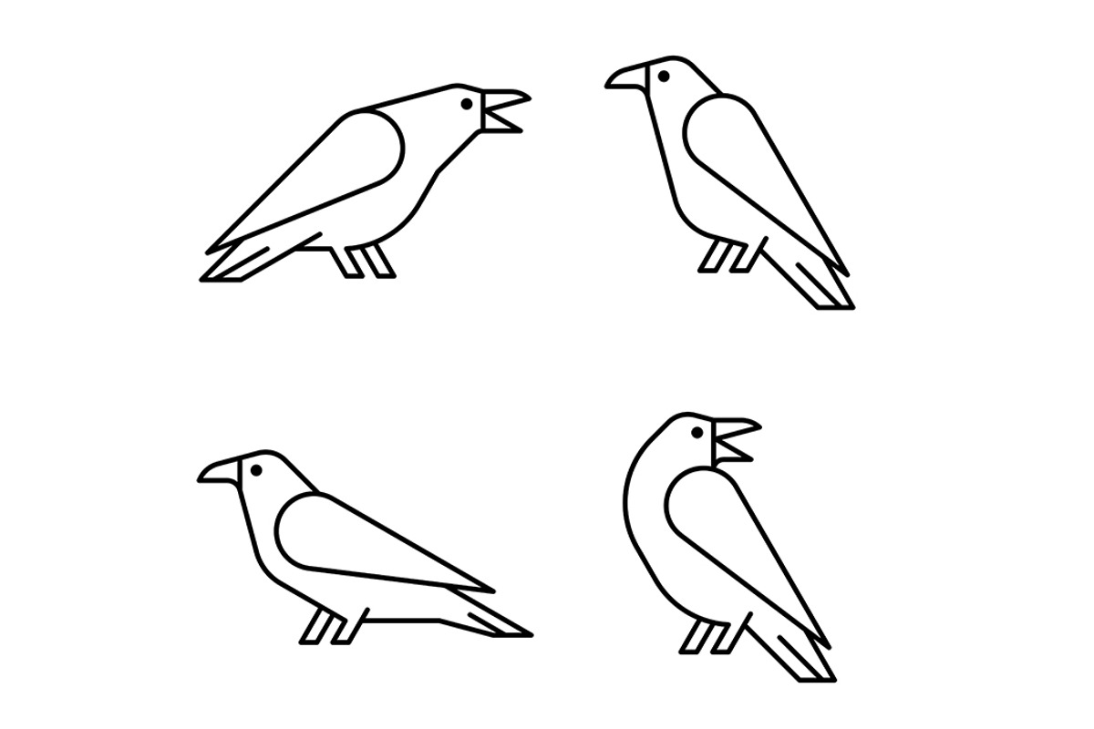 Raven Logo, a Graphic by NataliiaVolyk (Photo 4 of 6)