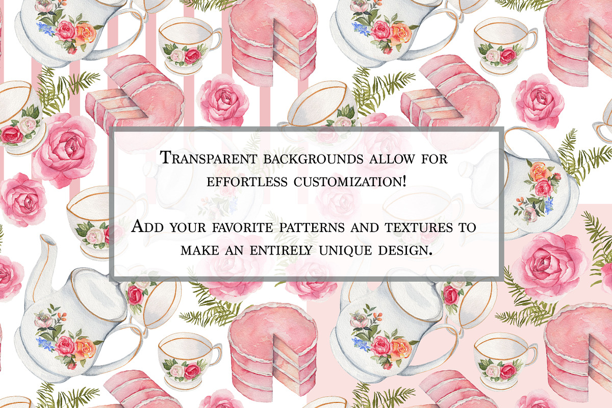 Let Them Eat Cake Watercolor Graphic, an Illustration by Cecile's Paper Co. (Photo 4 of 5)