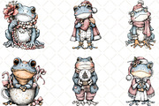 Christmas Frog Clipart, an Illustration by Black Bird Studio (Thumbnail 5 of 6)
