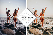 Coral pink lightroom preset, a Plug-in Add-On by studio25 (Thumbnail 5 of 7)