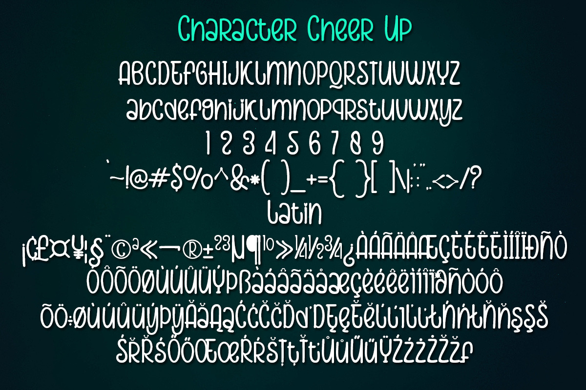 Cheer up, a Font by Bramcreative (Photo 7 of 10)