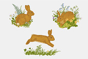 Mille-fleurs. Happy Easter, a Decorative Illustration by olga.korneeva (Thumbnail 6 of 15)