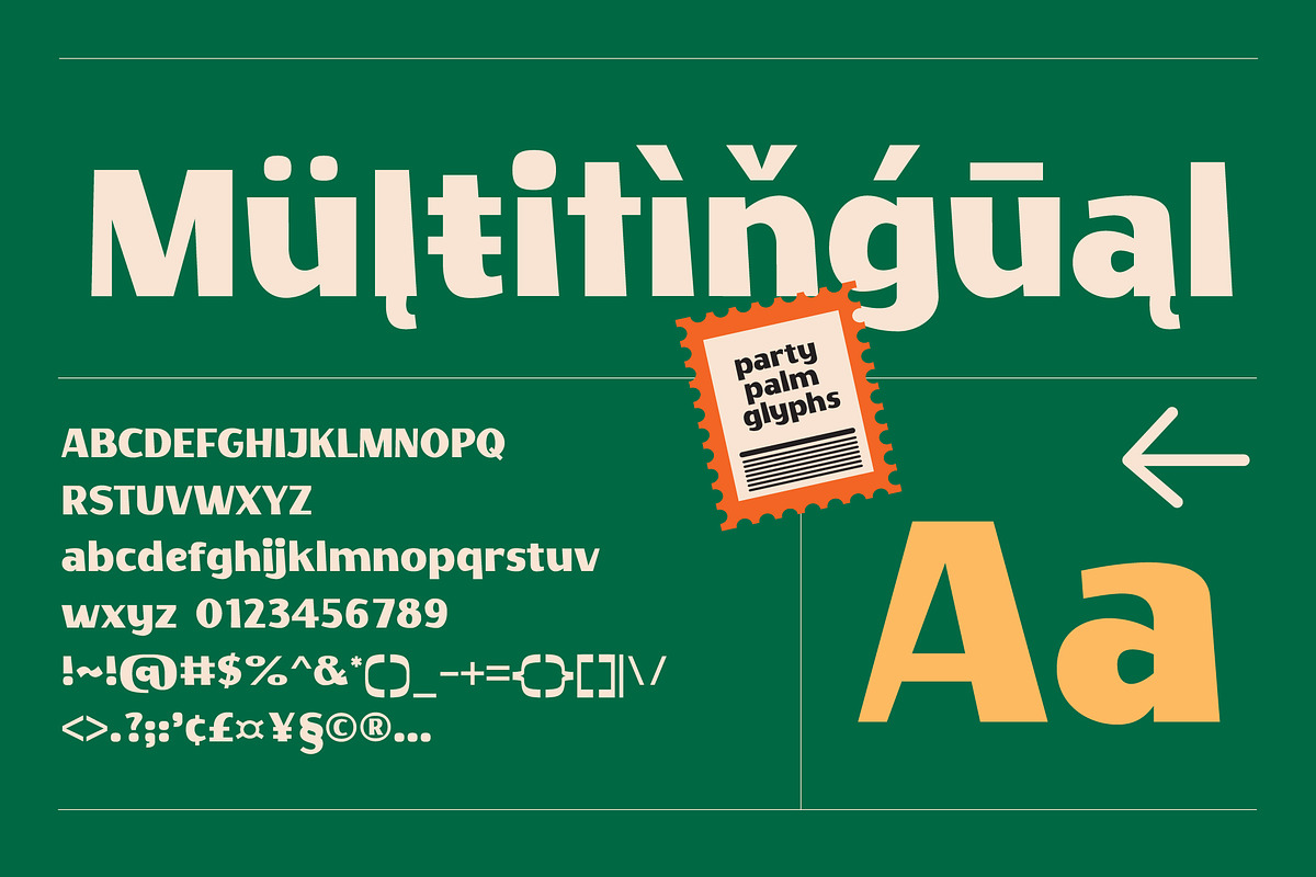 Party Palm Retro Font, a Sans Serif Font by Graphicfresh (Photo 10 of 10)
